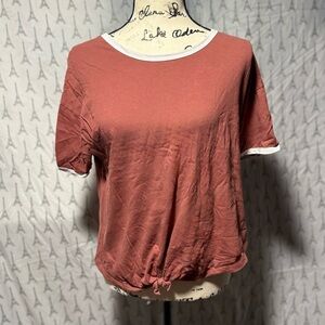 Charlotte Russe Tee with White Accents